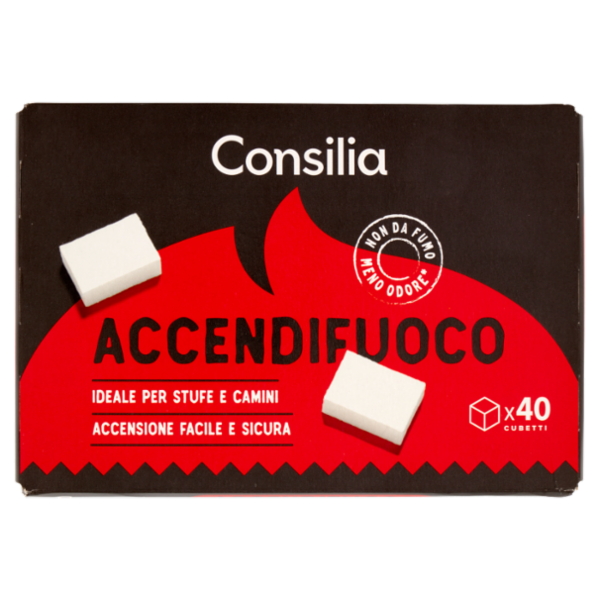 Consilia Accendifuoco Cubetti 40 pezzi