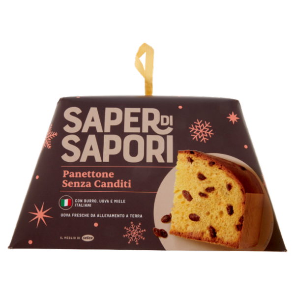 Selex Saper di Sapori Panettone Senza Canditi 1 kg