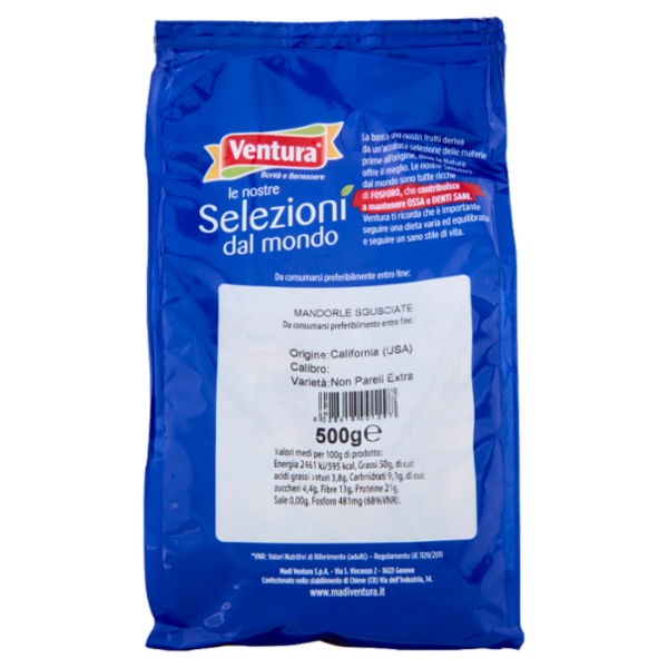 Ventura le nostre Selezioni dal mondo Mandorle Sgusciate 500 g