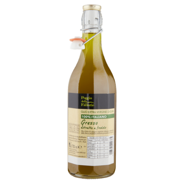 Poggio delle Fattorie Olio Extra Vergine di Oliva 100% Italiano Grezzo 750 ml
