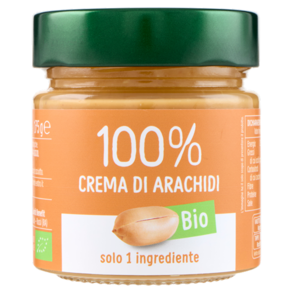 Euro Company 100% Crema di Arachidi Bio 175 g