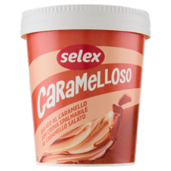 Selex Caramelloso Gelato Al Caramello Con Crema Spalmabile Al Caramello Salato 230 g