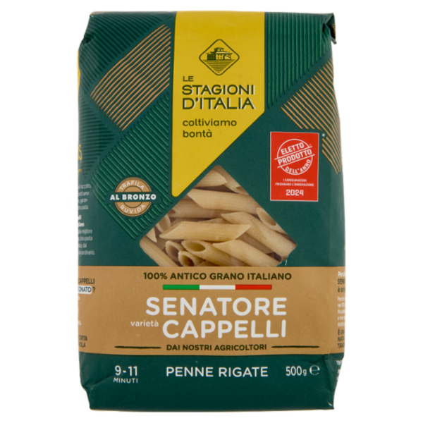 Le Stagioni d'Italia Senatore varietà Cappelli Penne Rigate 500 g