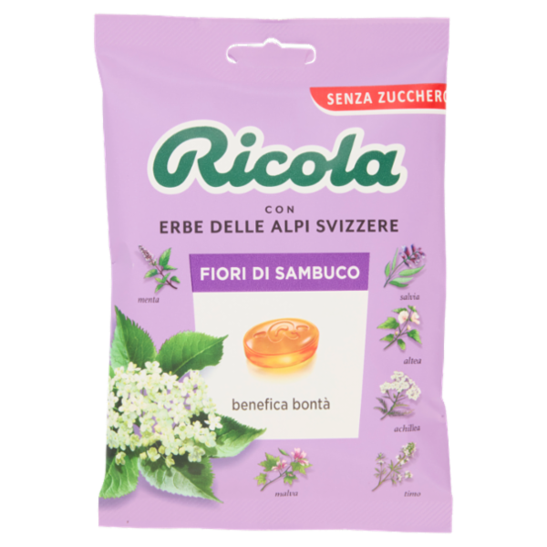 Ricola Fiori di Sambuco Senza Zucchero 70 g