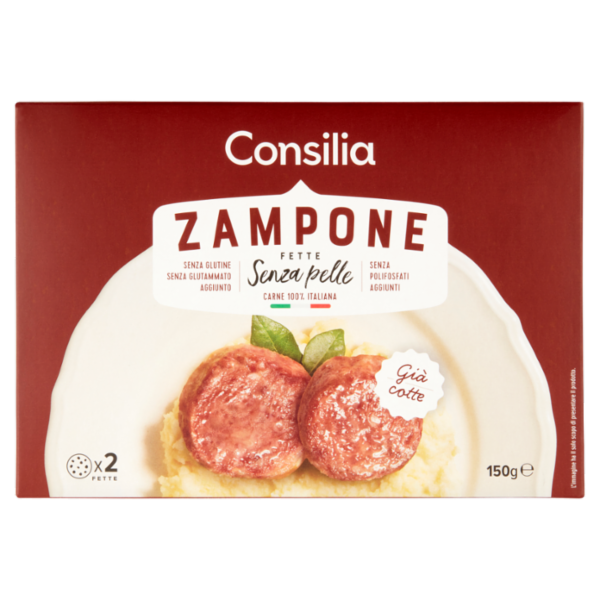 Consilia 2 Fette di Zampone Cotto 150 g