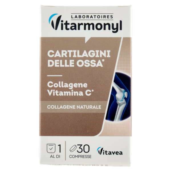 Laboratoires Vitarmonyl Cartilagini delle Ossa* Collagene - Vitamina C* 30 Compresse 19,9 g