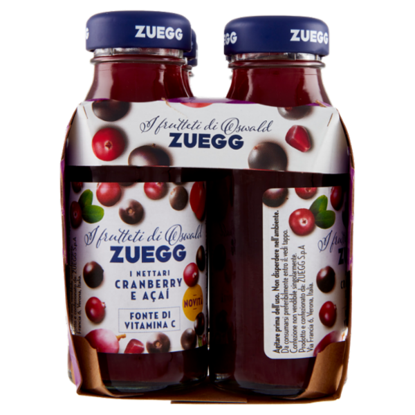 Zuegg I frutteti di Oswald Zuegg i Nettari Cranberry e Açai 6 x 125 ml