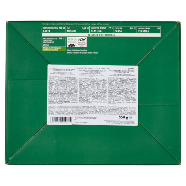 Vergani Colomba con Crema al Pistacchio 850 g