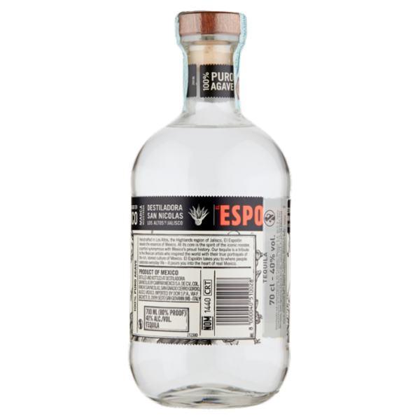 El Espolòn Tequila Blanco 100% puro agave 70 cl
