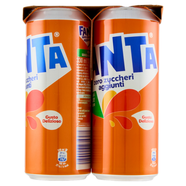 Fanta Zero Orange Can 6 x 33 cl