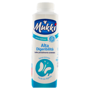 Mukki Senza Lattosio Alta Digeribilità Latte Parzialmente Scremato 500 Ml