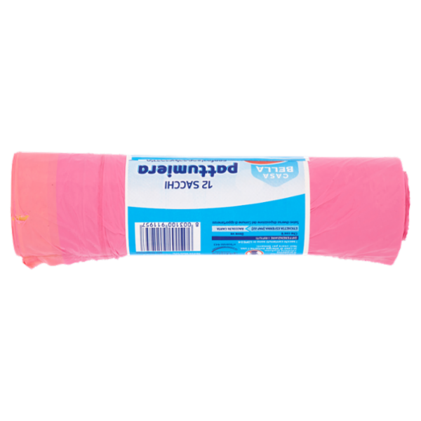 Selex Casa Bella Sacchi Pattumiera Maxi Antigoccia Rosa con Maniglie Cm 55X65 12 pezzi