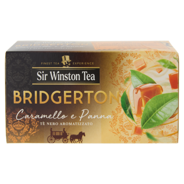 Sir Winston Tea Bridgerton Caramello e Panna Tè Nero Aromatizzato 20 x 1,75 g