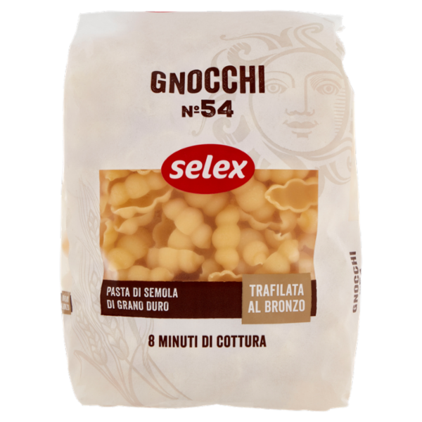 Selex Pasta di Semola Trafilata al Bronzo Gnocchi 500 g