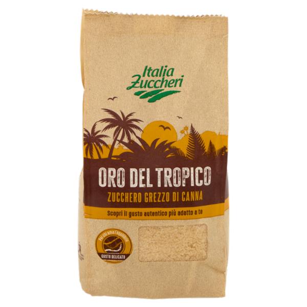 Italia Zuccheri - Oro del Tropico Zucchero Grezzo di Canna 1 Kg