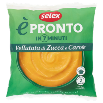 Selex è Pronto Vellutata Di Zucca e Carote Surgelata 600 g