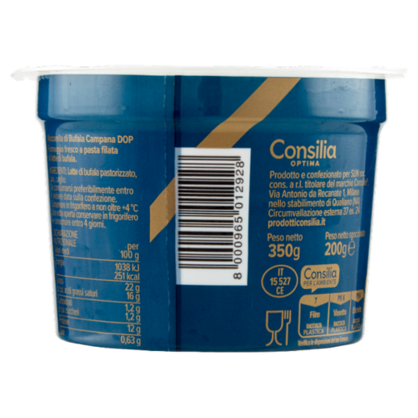 Consilia Optima Mozzarella di Bufala Campana D.O.P. 200 g