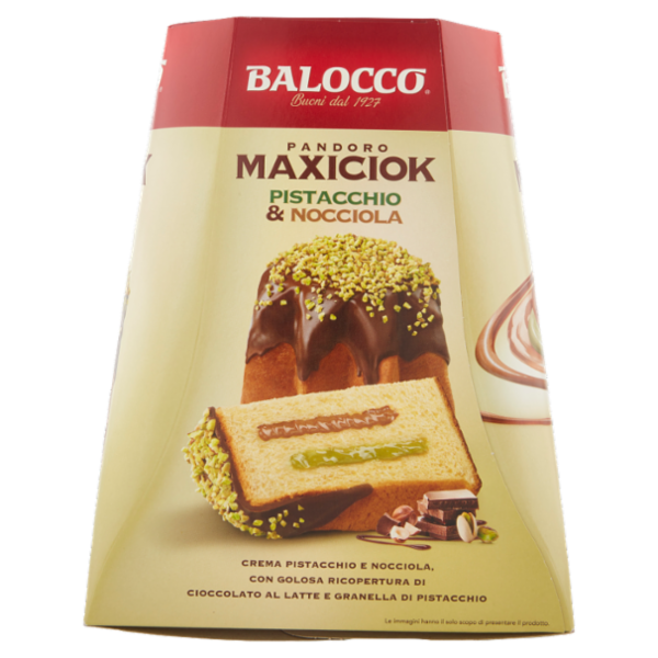 Balocco Pandoro Maxiciok Pistacchio & Nocciola 800 g