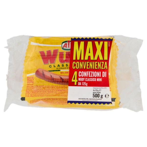 Aia Wudy Classico di Pollo e Tacchino 4 x 125 g