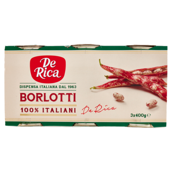 De Rica Borlotti 3 x 400 g