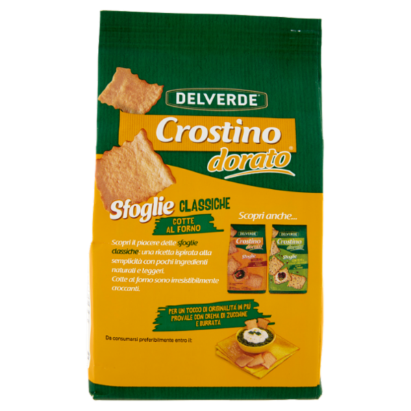 Delverde Crostino dorato Sfoglie Classiche 180 g