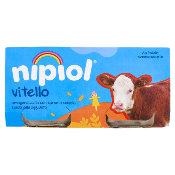 nipiol vitello omogeneizzato con carne e cereale 2 x 80 g