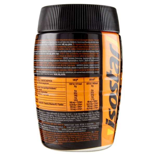 Isostad Hydrate & Perform, Preparato in polvere per bevanda isotonica sport, Gusto arancia 400 g