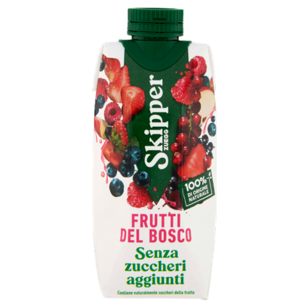 Zuegg Skipper Frutti del Bosco Senza zuccheri aggiunti 330 ml