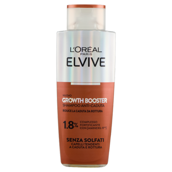 Elvive Growth Booster Shampoo Anti-Caduta, per Capelli Tendenti a Caduta e Rottura, 200 ml