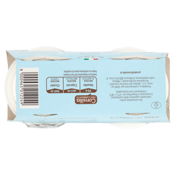 Consilia Yogurt Magro 0,1% Bianco Naturale 2x125 g