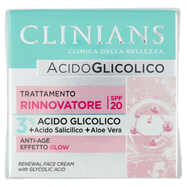 Clinians Acidoglicolico Trattamento Rinnovatore SPF 20 50 mL