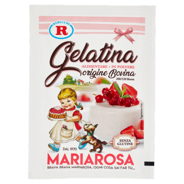 Mariarosa Gelatina Alimentare in Polvere origine Bovina 25 g