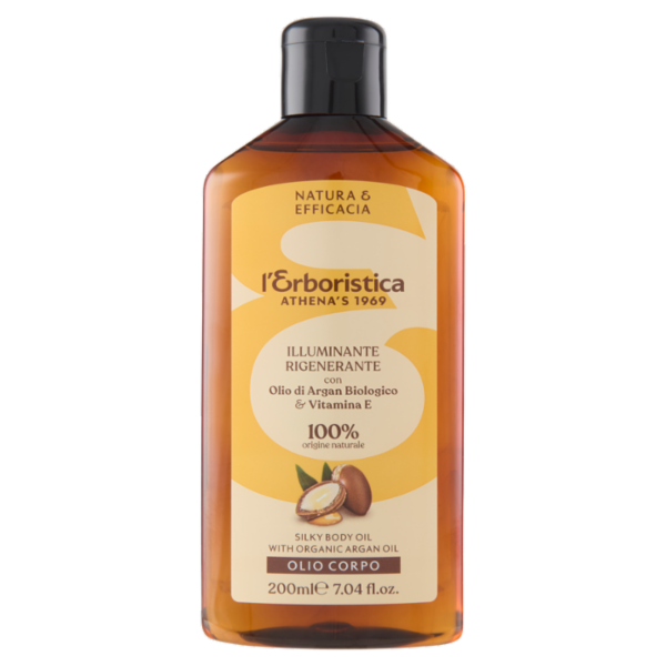l'Erboristica Olio Corpo Illuminante Rigenerante con Olio di Argan Biologico & Vitamina E 200 ml