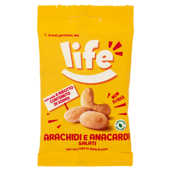 life Arachidi e Anacardi Salati 40 g