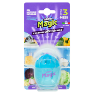 Mister Magic L'Assorbiodori Frigo Con Bicarbonato e Sale Marino 40 g