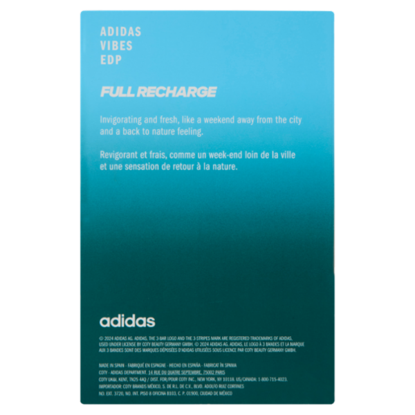 adidas Vibes Full Recharge Eau de Parfum 100 mL