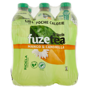 FUZE TEA Tè Verde - Mango & Camomilla PET 6 x 1,25 L