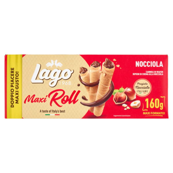 Lago Maxi Roll Nocciola 160 g