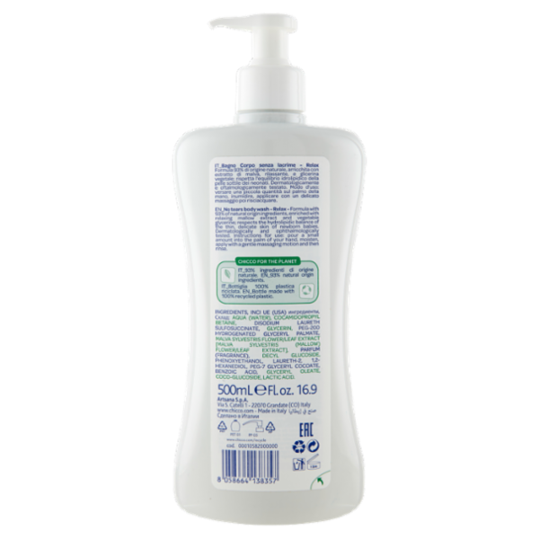 chicco Baby Moments Bagno Corpo Relax 500 mL