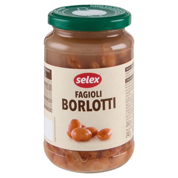 Selex Fagioli Borlotti Lessati 360 g