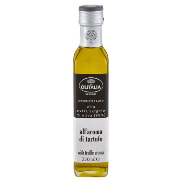 Olitalia Gourmet Condimento a Base di olio extra vergine di oliva (99%) all'aroma di tartufo 250 ml
