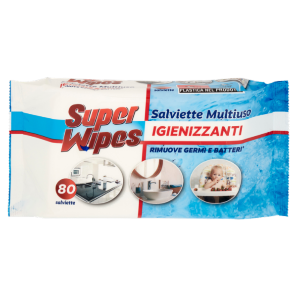 Super Wipes Salviette Multiuso Igienizzanti 80 pz
