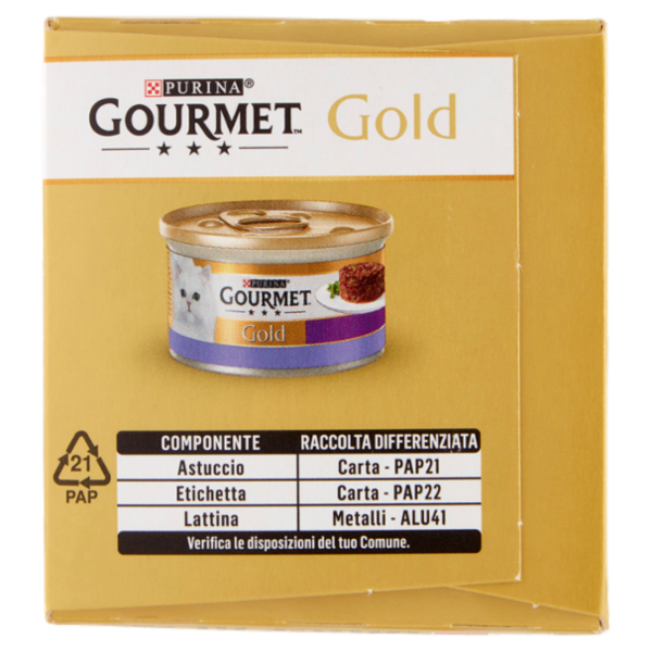 PURINA GOURMET Gold Tortini Agnello & Fagiolini / Tacchino & Spinaci 4 x 85 g