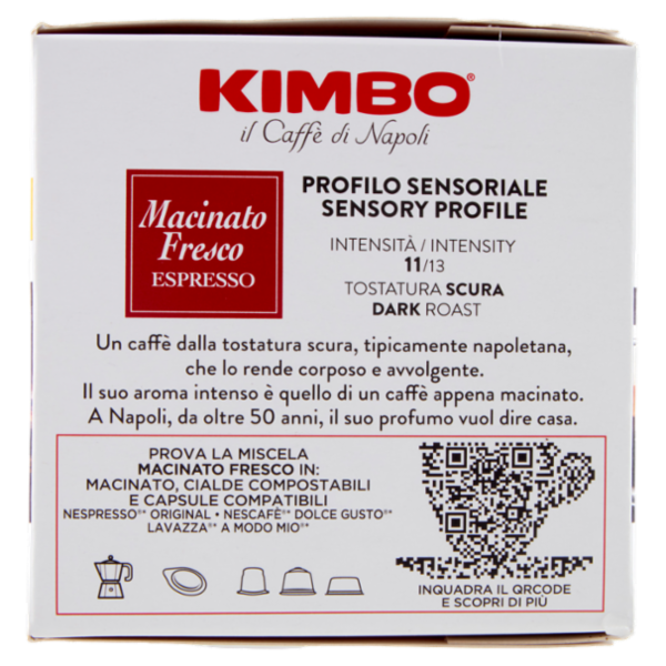Kimbo Macinato Fresco Espresso Capsule Compatibili con le Macchine Lavazza A Modo Mio* 16 x 7,5 g