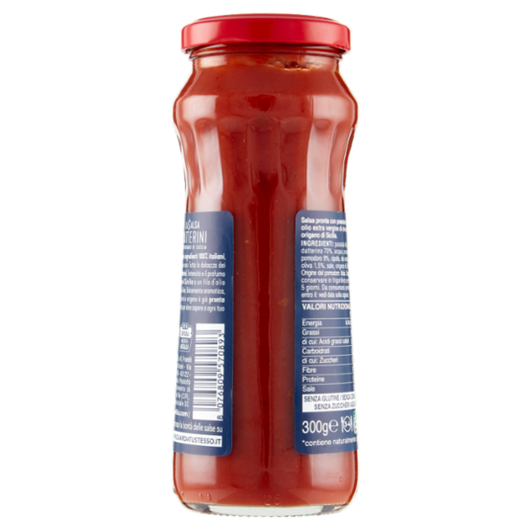 Barilla Salsa Pronta Datterini e Origano 100% ingredienti italiani 300g