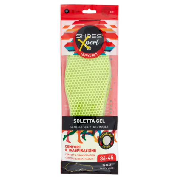 Shoes'Xpert Sport Soletta Gel Taglia 36-45