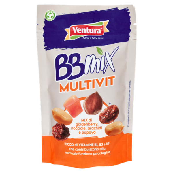 Ventura BBmix Multivit Mix di goldenberry, nocciole, arachidi e papaya 150 g