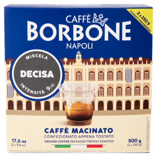 Caffè Borbone Miscela Decisa Caffè Macinato 2 x 250 g