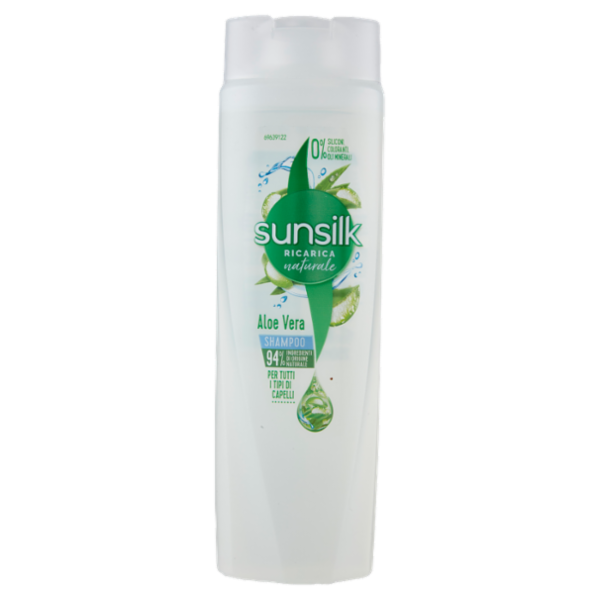 sunsilk Ricarica naturale Shampoo Aloe Vera per Tutti i Tipi di Capelli 250 mL