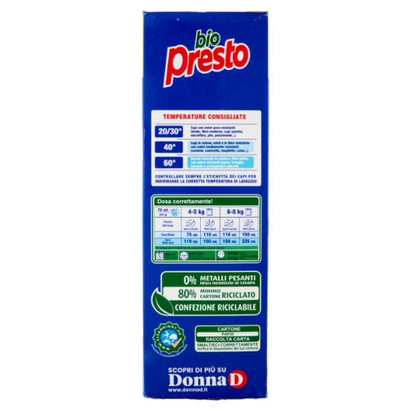 BIO PRESTO Polvere 62 lavaggi 3,100 kg